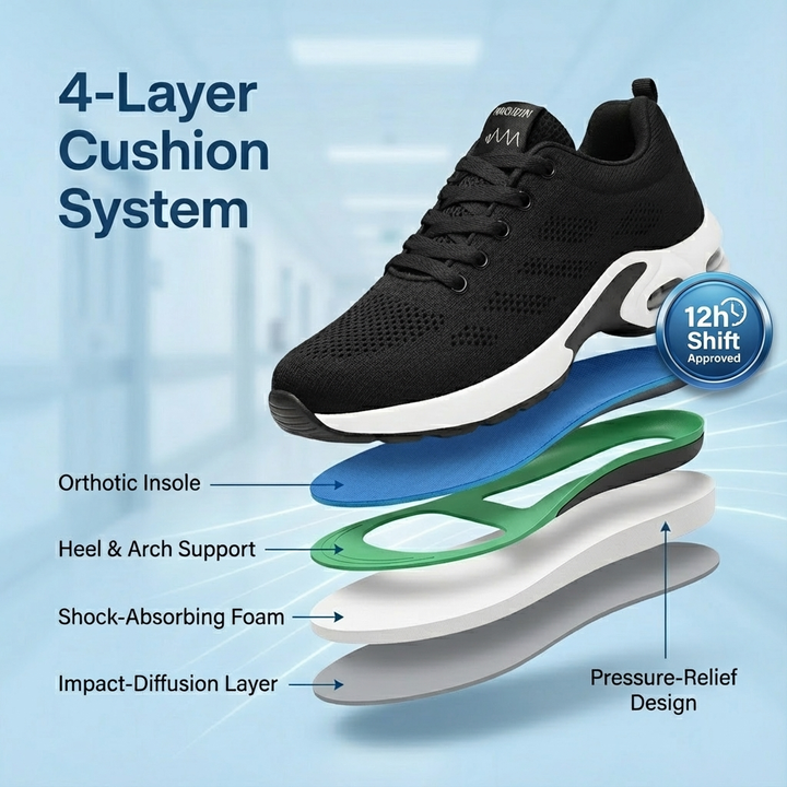 Orthora Pro – 12-timers skift sko for hæl- og plantarfasciitt lindring (Unisex)