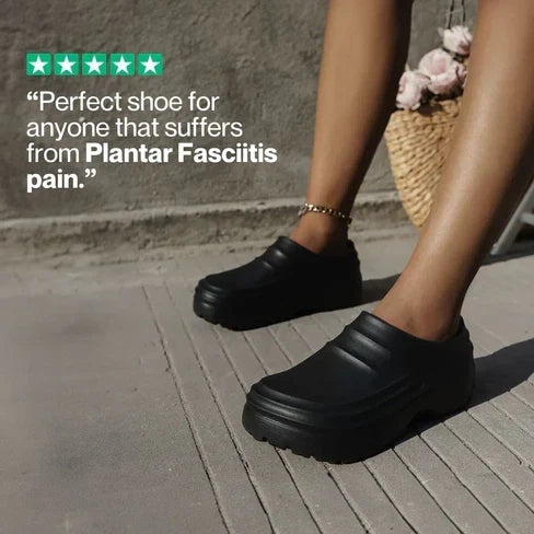 NursePro 12-timers Skift Klogger – Innebygd Bue Støtte for Plantar Fasciitt, Bred Tåboks, Sklisikker