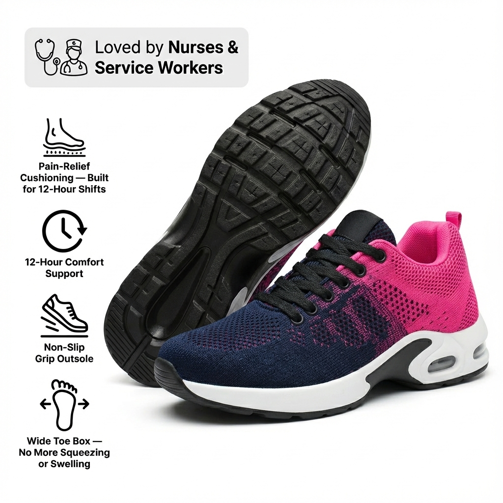 Orthora Pro — Sko for 12-timers skift for lindring av fot-, kne- og ryggsmerter hele dagen [Morsdagskampanje]