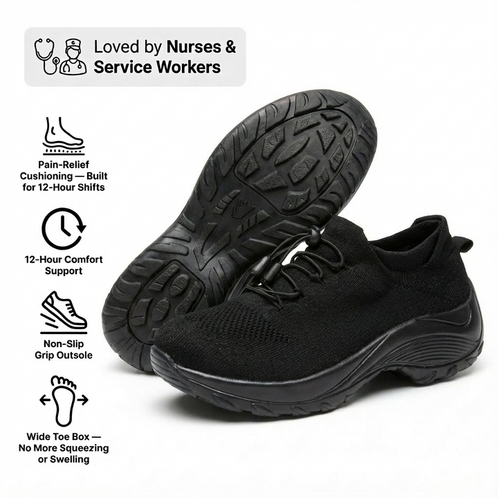 ShiftPro – 12-timers komfortsko for lindring av hæl- og plantarfasciitt