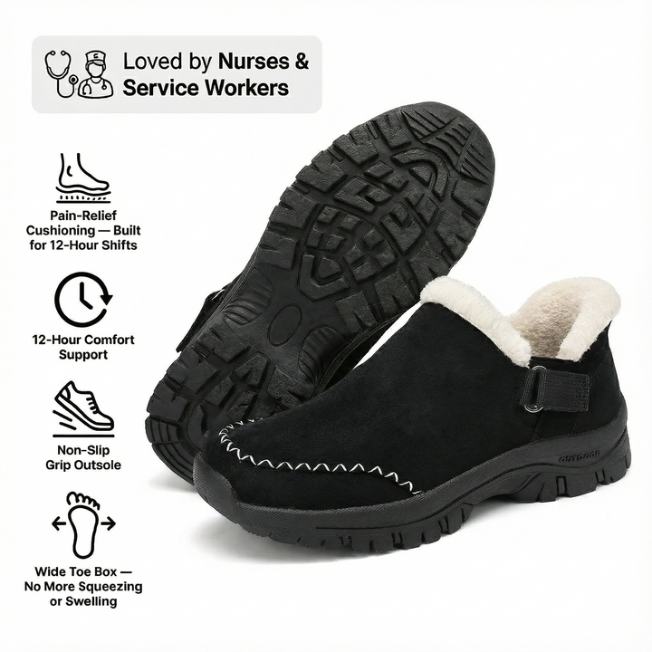 NursePro 12-timers Skift Klokker — Plantar Fasciitis &amp; Hæl Lette for Ryggsmerter, Hallux Valgus &amp; Brede Føtter (BOGO)